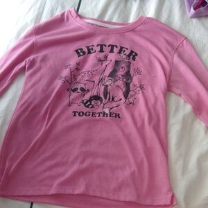 Wonder Nation Pink Long Sleeve Tee
